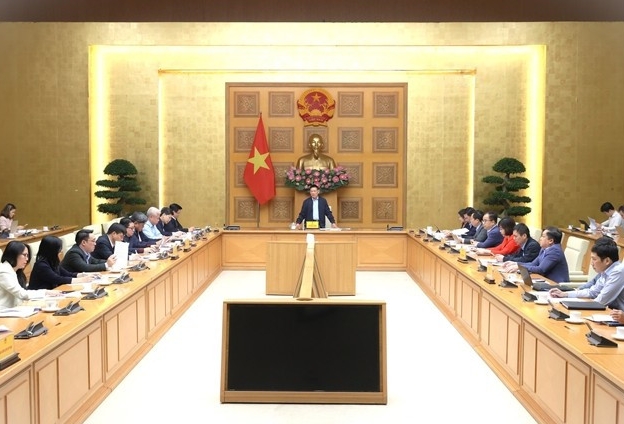 Deputy Prime Minister Ho Duc Phoc chairs a meeting of the Price Management Steering Committee. (Photo: baochinhphu.vn)