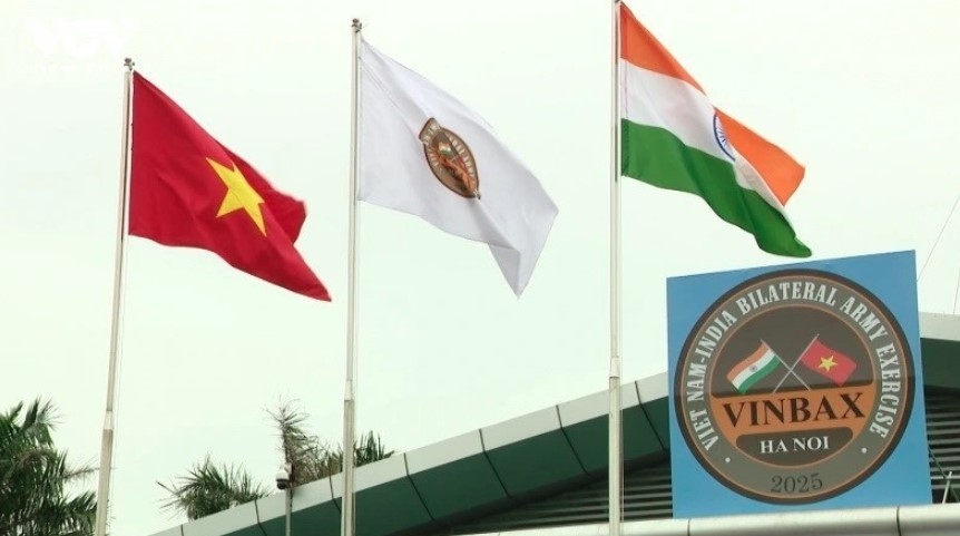 VINBAX 2025, the fourth field-based bilateral exercise of its kind between the two armies, is a practical continuation of the successful VINBAX 2024 held in India. (Photo: VNA)