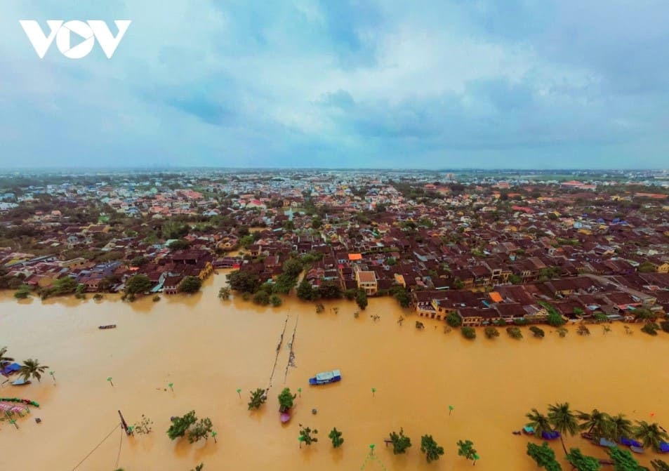 Floodwaters return to Hoi An, a UNESCO-recognised World Cultural Heritage, inundating numerous downtown streets