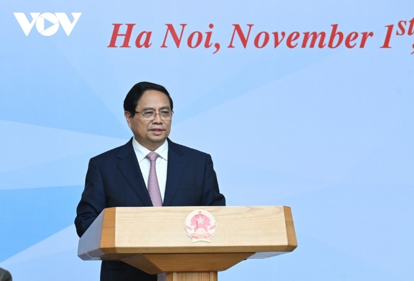 Prime Minister Pham Minh Chinh speaks about the development of an international financial centre