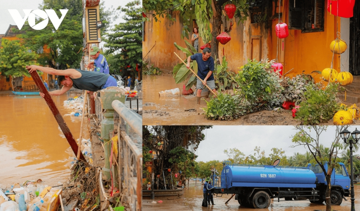 Cleanup efforts underway in Hoi An after flooding