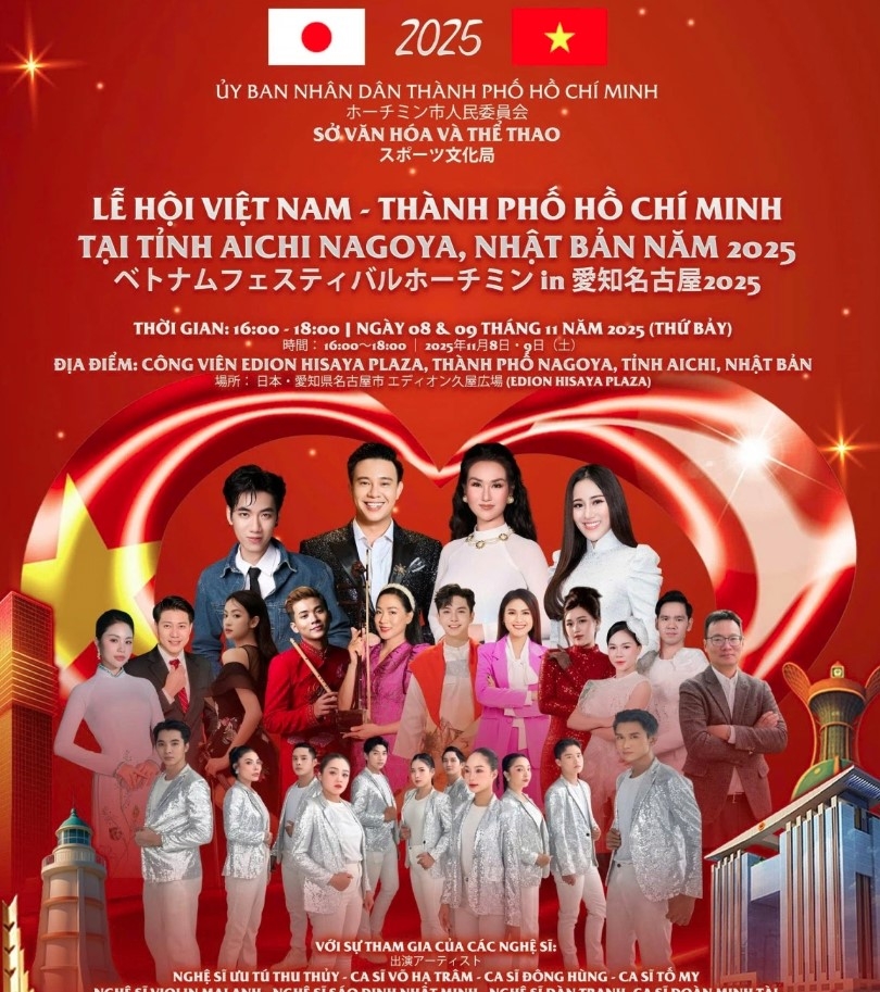 Poster of the 2025 Vietnam – Ho Chi Minh City Festival in Japan