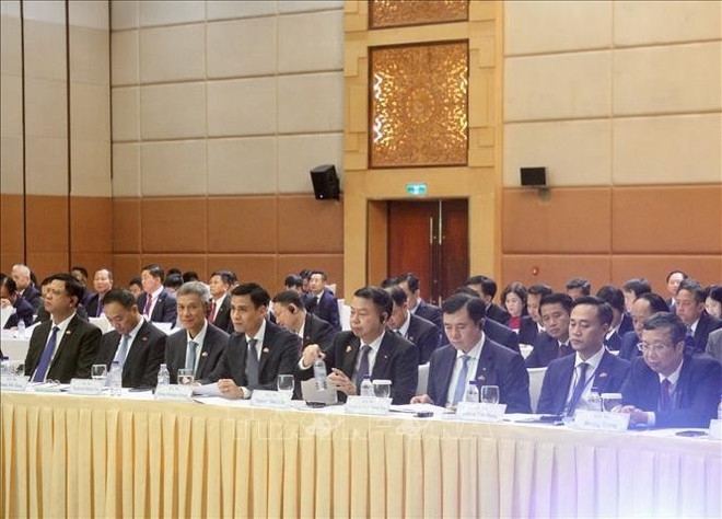 The Vietnamese delegates at the event