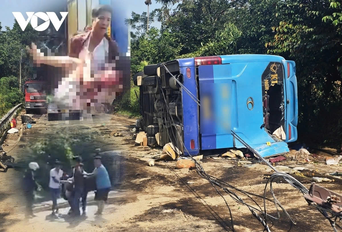 6.1. At least three people were killed and five others injured after a passenger bus lost control and crashed on Provincial Road 172 in Lao Cai province in November. The vehicle was said to veer off the road and slam into an uphill embankment, trapping several passengers inside.