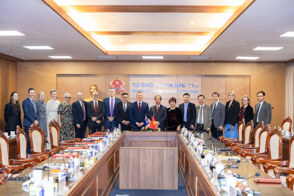 At the meeting with representatives from the Ministry of Education and Training