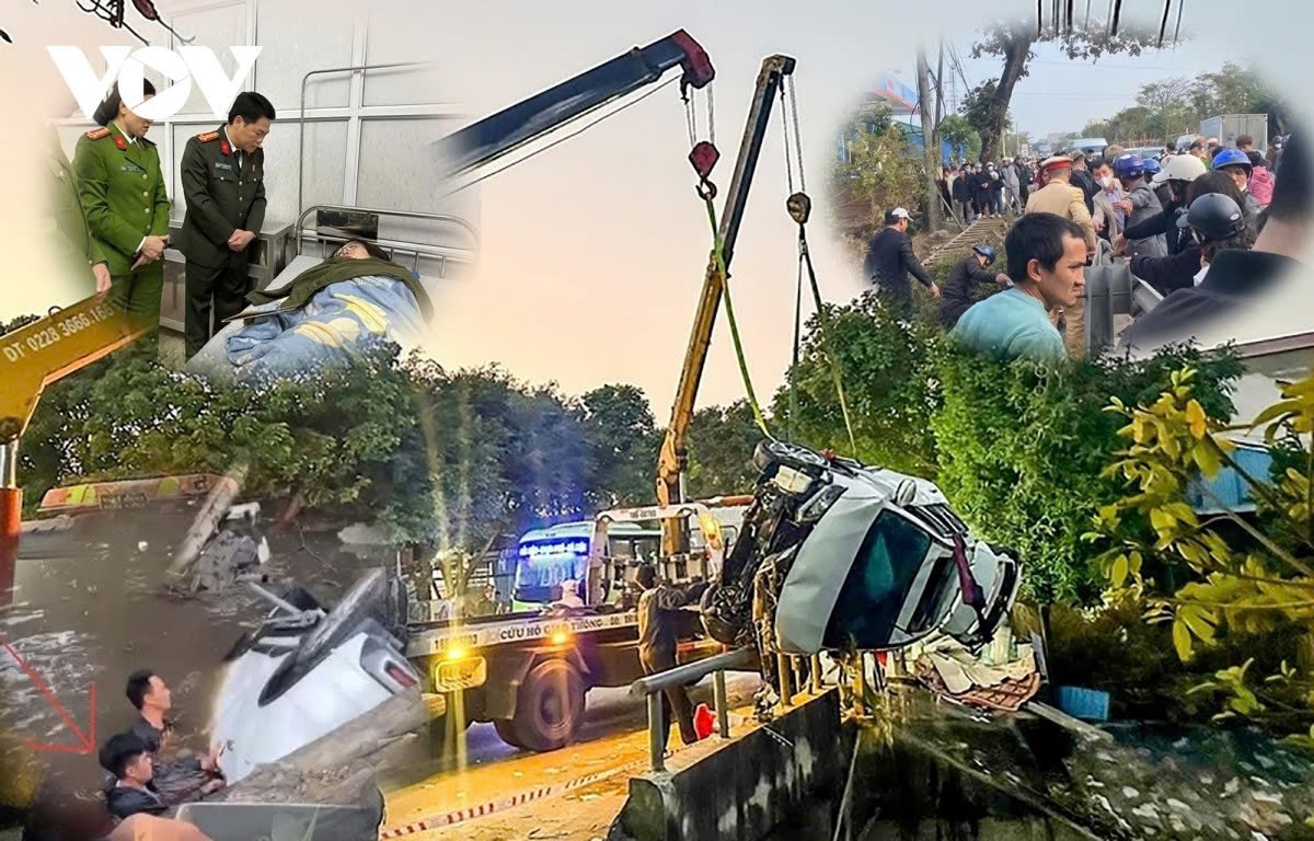 2.2. According to initial reports, the car suddenly turned right, struck a roadside guardrail and plunged into a water-filled ditch along the road.