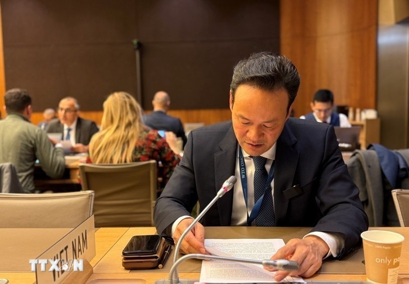 Ambassador Mai Phan Dung speaks at the meeting (Photo: VNA)