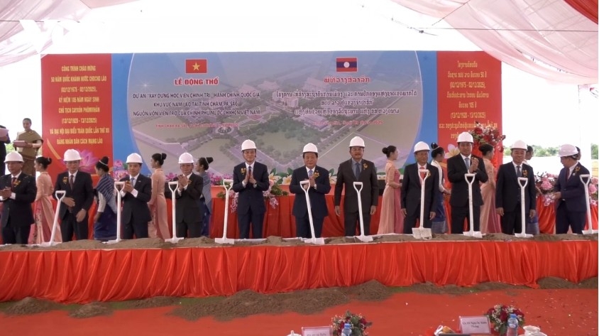 Groundbreaking for southern Lao National Political-Administrative Academy