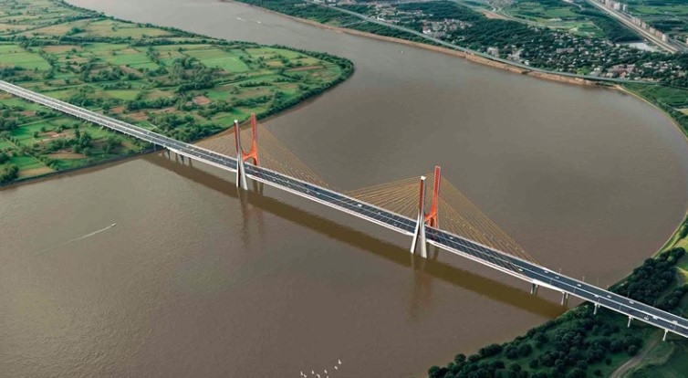 Hanoi plans to build a VND46 trillion road tunnel beneath the Red River (An illustrative image of a bridge crossing the Red River)