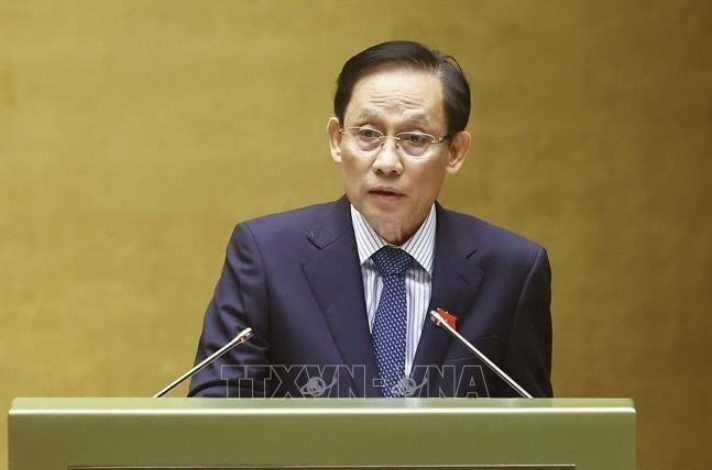 Minister of Foreign Affairs Le Hoai Trung speaks at the event. (Photo: VNA)