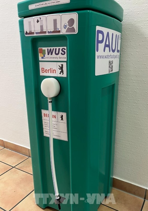 PAUL portable water filtration system (Photo: VNA)