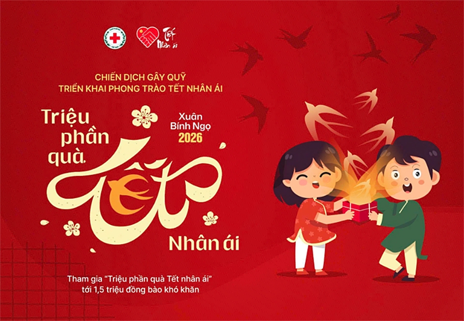 The Vietnam Red Cross Society (VRCS) has launched a nationwide campaign “One Million Tet Gifts of Humanity” to support at least 1.5 million disadvantaged people during the upcoming Lunar New Year festival