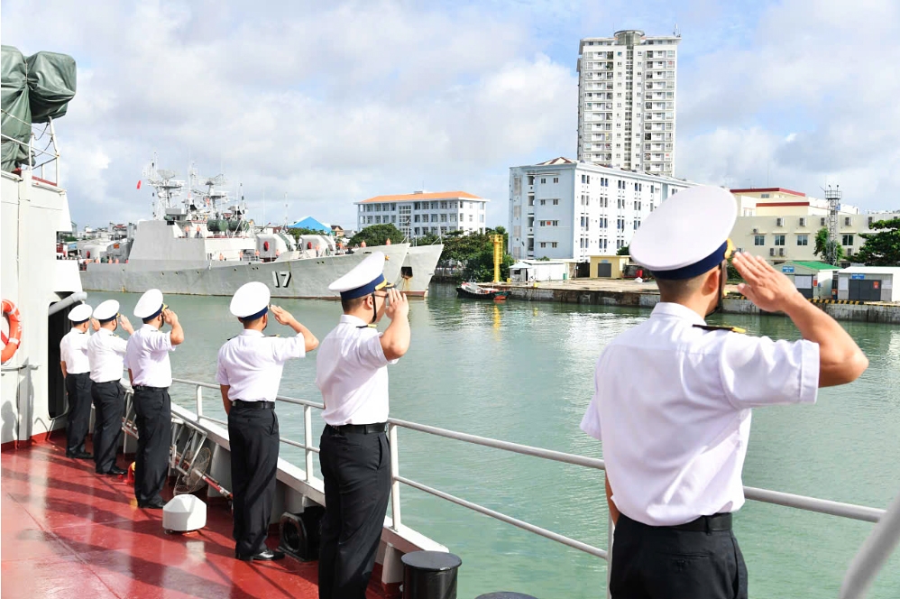 Navy officers depart for the second ASEAN–US maritime exercise in Indonesia