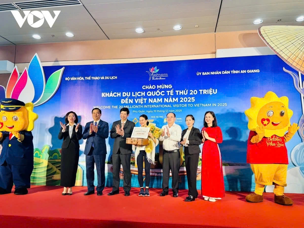 Reaching the 20-million mark reflects growing international confidence in Vietnam as a safe, welcoming and diverse destination, according to tourism officials