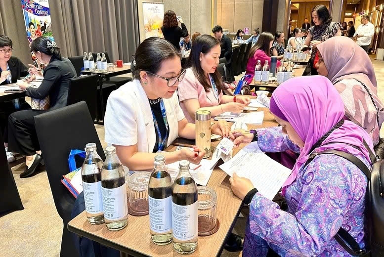 Vietnamese tourism businesses meet with Malaysian partners.(Photo: baokhanhhoa.vn)