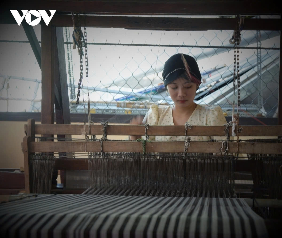 Weaving helps women improve their lives, with an average income of VND150,000-200,000 per day.