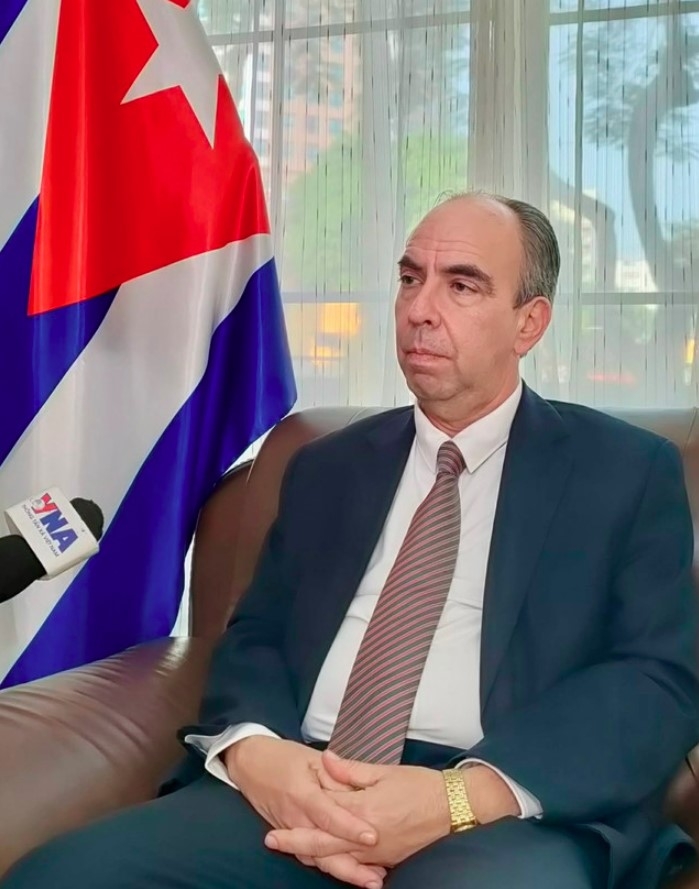 Cuban Ambassador to Vietnam Rogelio Polanco Fuentes in an interview granted to the Vietnam News Agency (Photo: VNA)
