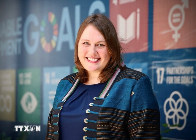 IOM Chief of Mission Kendra Rinas