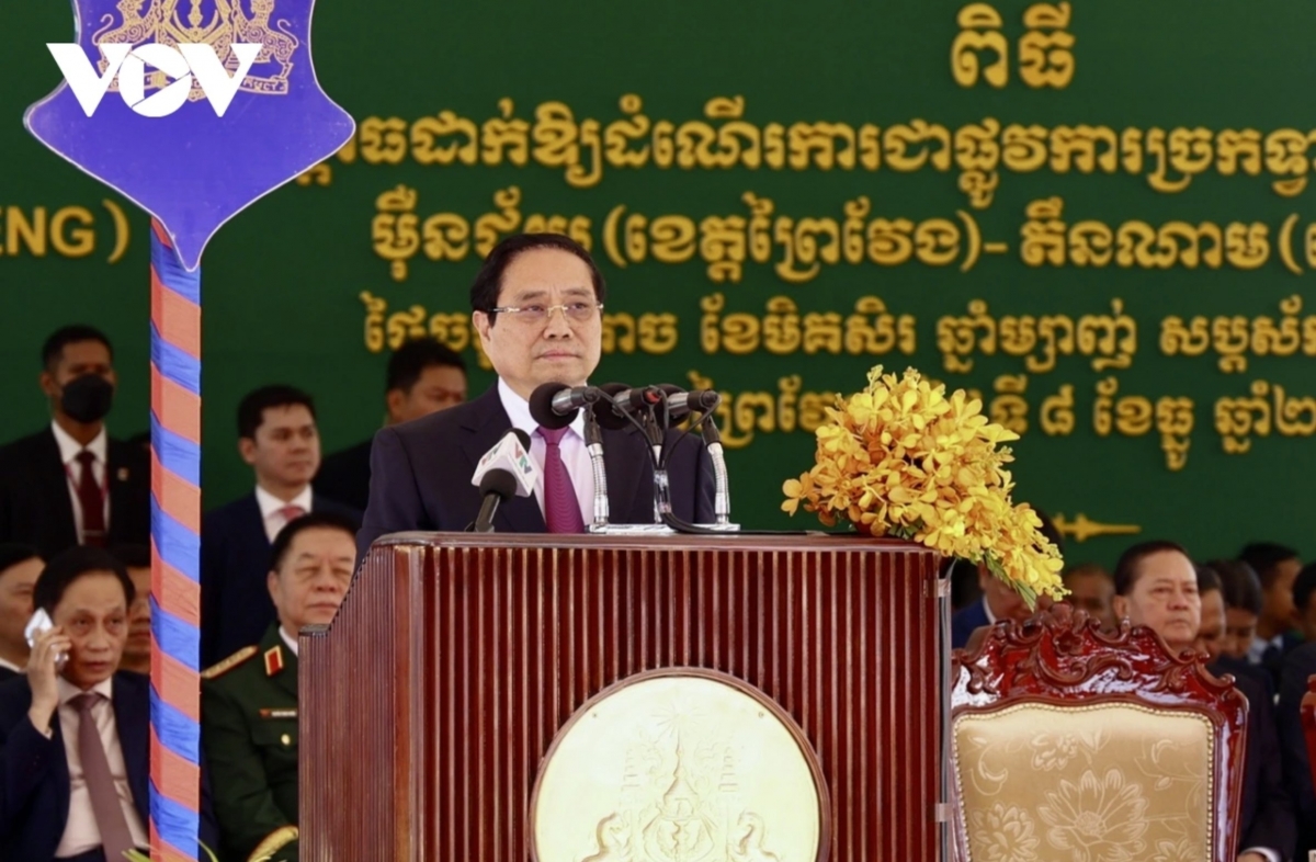 PM Pham Minh Chinh speaks at the event