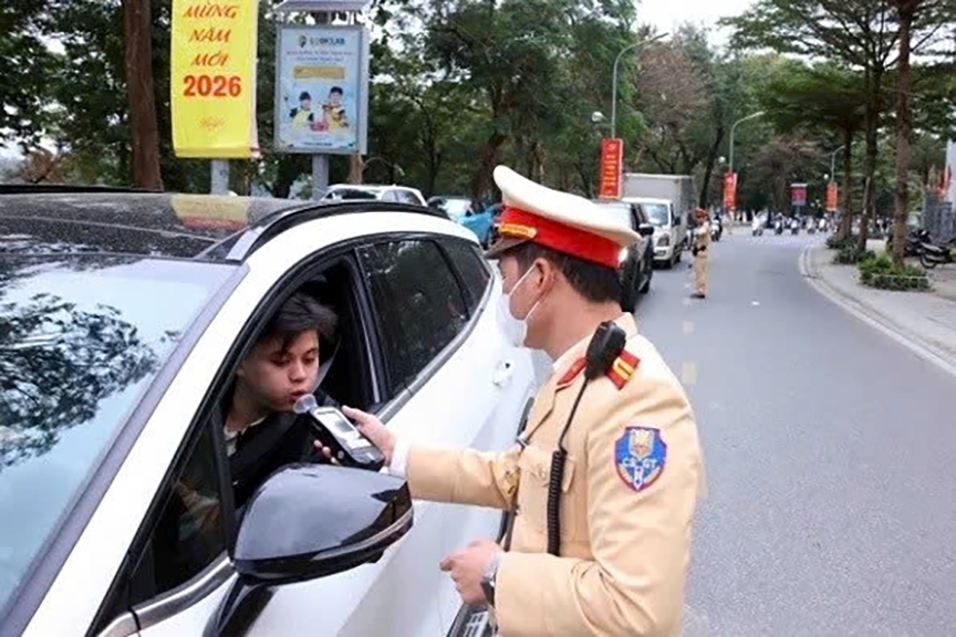 Hanoi police report 342 drink-driving violations over two days after inspecting more than 14,000 vehicles.