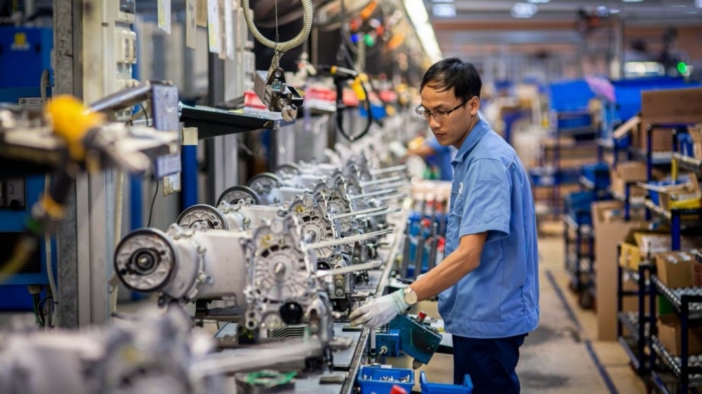 A production line of Piaggio Vietnam. (Photo: Piaggio Vietnam)