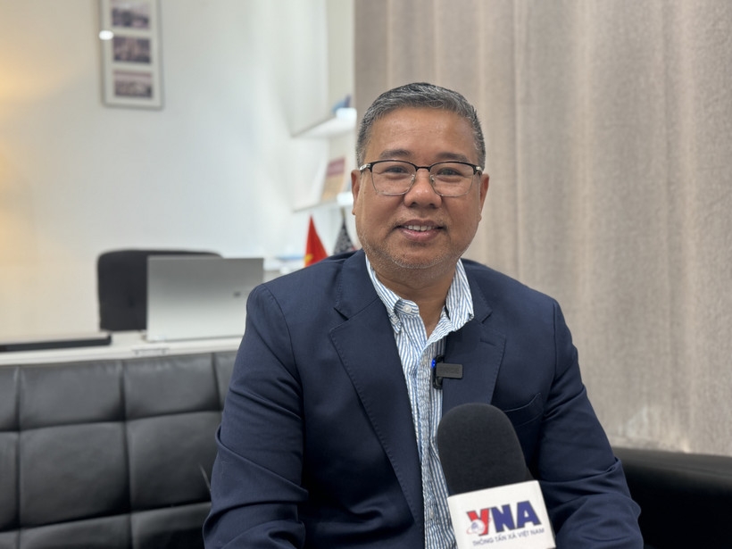 Chairman of the DMV Business and Patriotism Club Nguyen Quang Thanh (Photo: VNA)