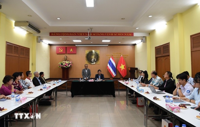 The Vietnamese Embassy in Thailand, in coordination with the State Committee for Overseas Vietnamese Affairs (SCOVA), organises a workshop to connect resources within the Vietnamese community in Thailand. (Photo: VNA)