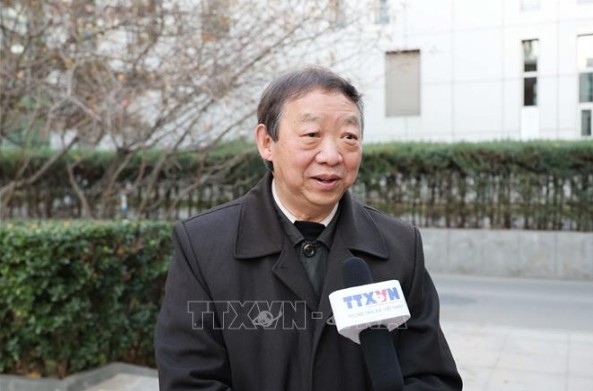 Professor Zhu Chenming, honorary director of the South Asia-Southeast Asia Research Institute under the Yunnan Academy of Social Sciences (Photo : VNA)