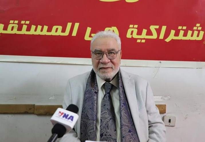 Salah Adly Abdelhafiz, General Secretary of the Egyptian Communist Party, grants an interview to the Vietnam News Agency. (Photo: VNA)
