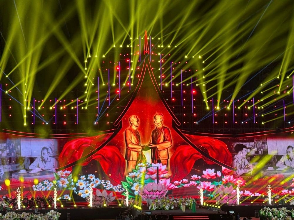 An art performance during the programme. (Photo: organisers)