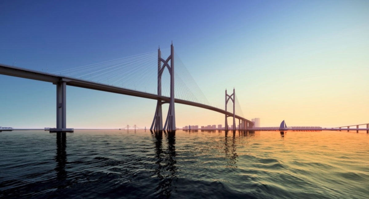Design rendering of the Can Gio Bridge