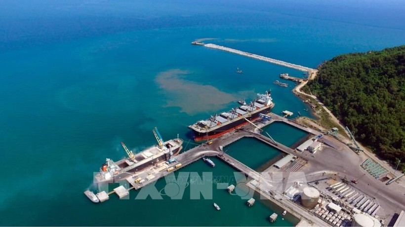 A view of Chan May deep-water port (Photo: VNA)