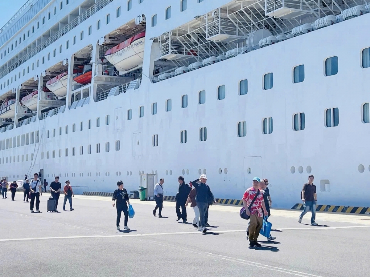 Piano Land brings 1,022 cruise passengers to Khanh Hoa. (Photo: baokhanhhoa.vn)