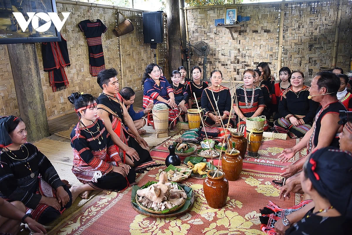 The two families conduct rituals to recognize the couple.