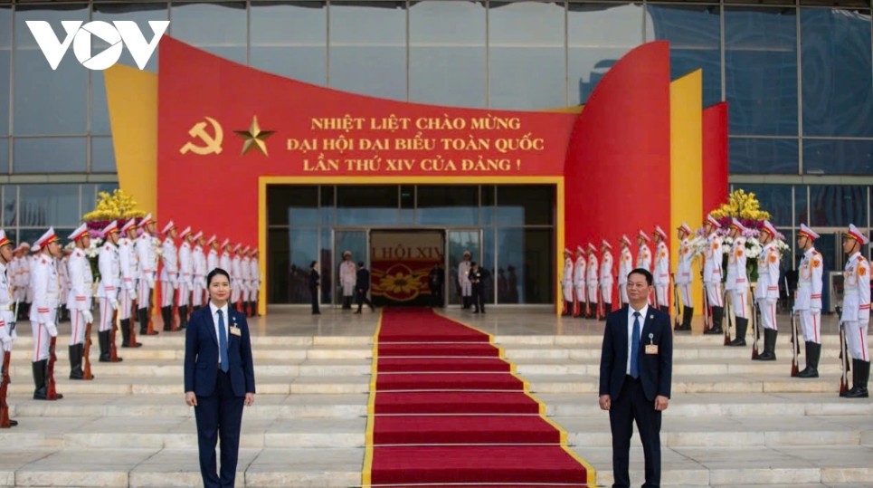 At the National Convention Center, a key venue, security measures are tightened with multiple layers of control to ensure a sealed perimeter.