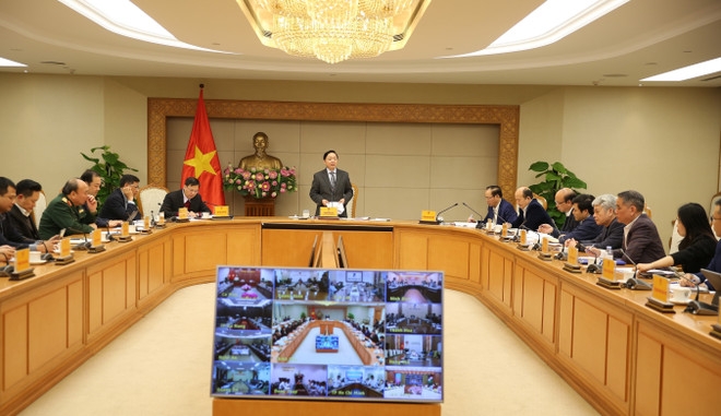 A view of the 29th meeting of the National Steering Committee on combating illegal, unreported and unregulated (IUU) fishing in Hanoi on January 6 (Photo: VNA)