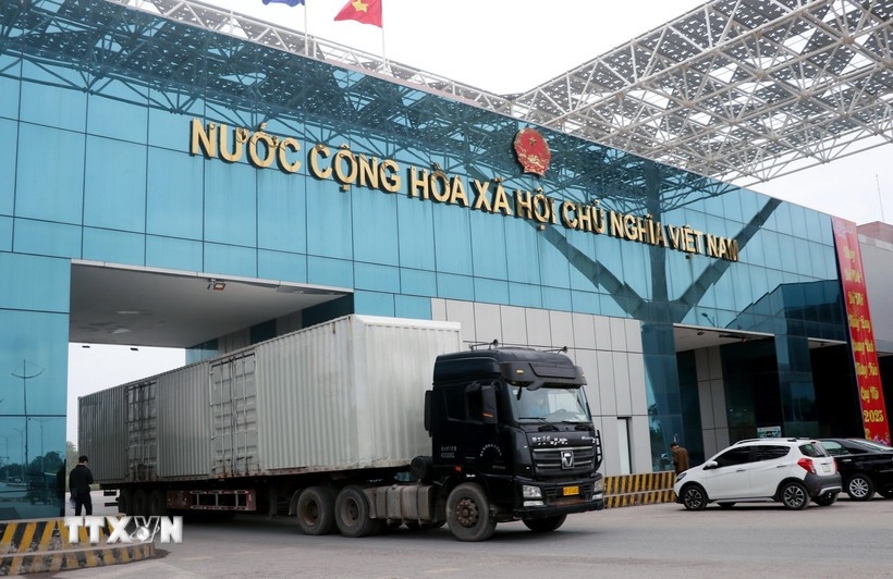 The Mong Cai international border gate in Quang Ninh province (Photo: VNA)