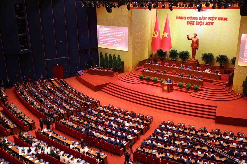 View of the opening session of the 14th National Party Congress. (Photo: VNA)