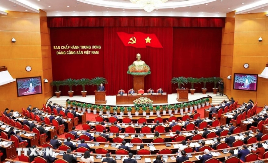 At the opening of the 13th Party Central Committee's plenum (Photo: VNA)