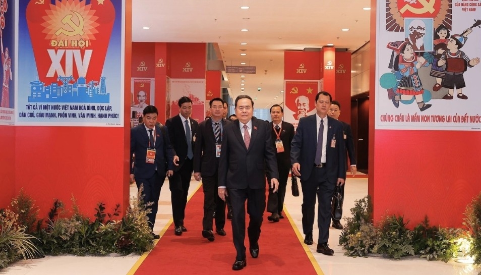 National Assembly Chairman Tran Thanh Man arrives at the 14th National Party Congress.
The 14th Party Central Committee is set to comprise 200 members, including 180 full members and 20 alternate members.