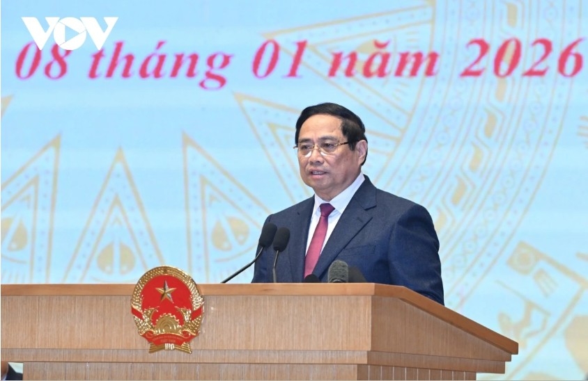 Prime Minister Pham Minh Chinh speaks at the event