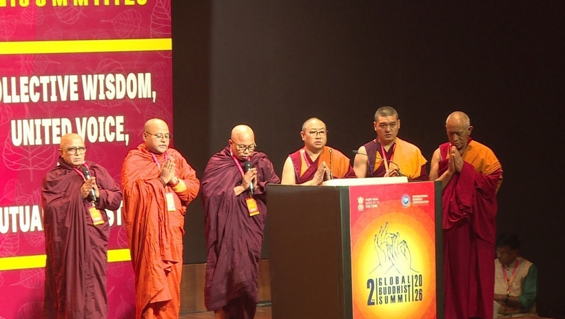 The 2nd Global Buddhist Summit opens in New Delhi, India, on the morning of January 24. (Photo: VNA)