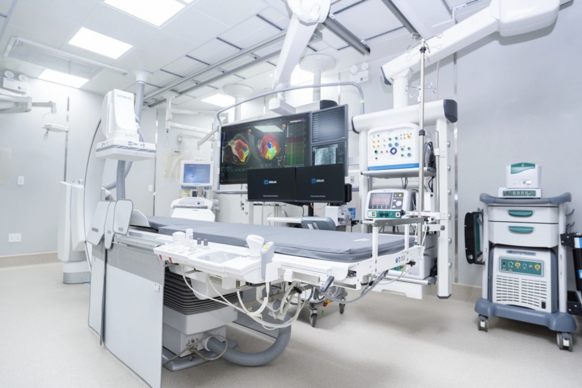 The new catheterisation system comprises four next-generation digital subtraction angiography (DSA) suites.