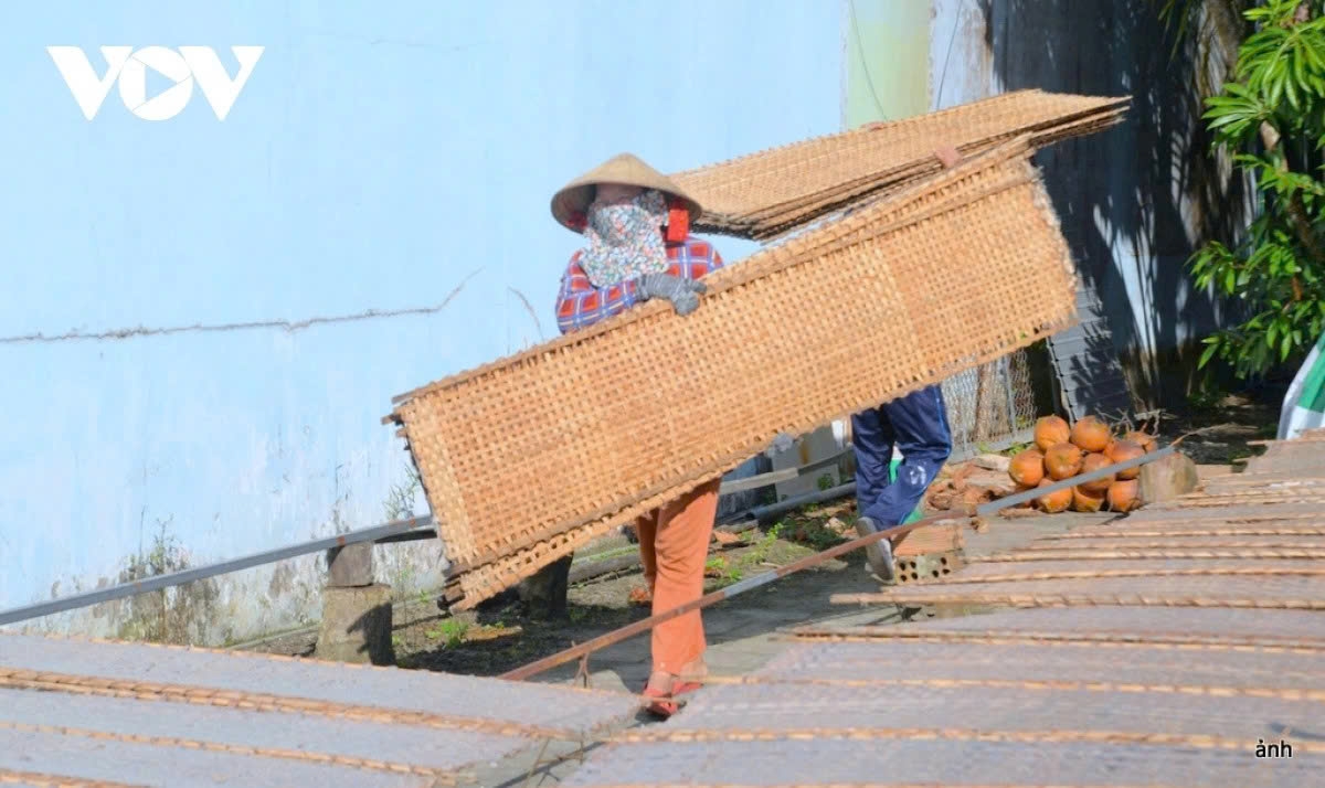 Tet is the busiest time of the year, when village households produce a wide range of flavoured rice paper, from plain and salted to sweetened and coconut.