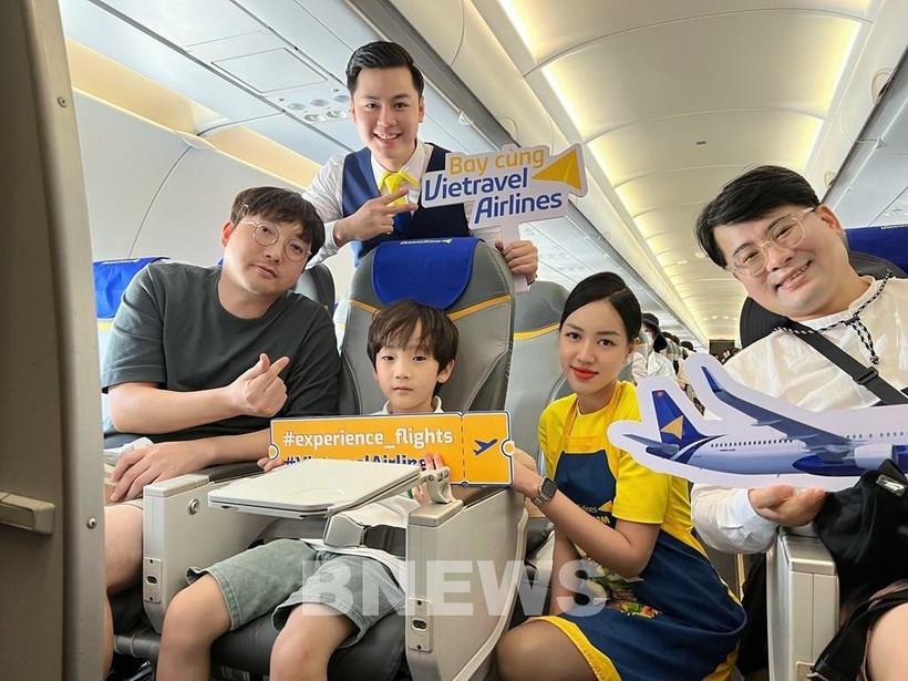 Vietravel Airlines is taking measures to enhance service quality and optimise operations amid high travel demand during Tet. (Photo: VNA)