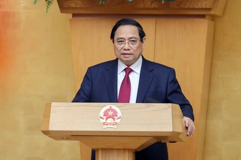Prime Minister Pham Minh Chinh speaks at the Government’s February 2026 thematic session on lawmaking in Hanoi on February 27. (Photo: VGP)