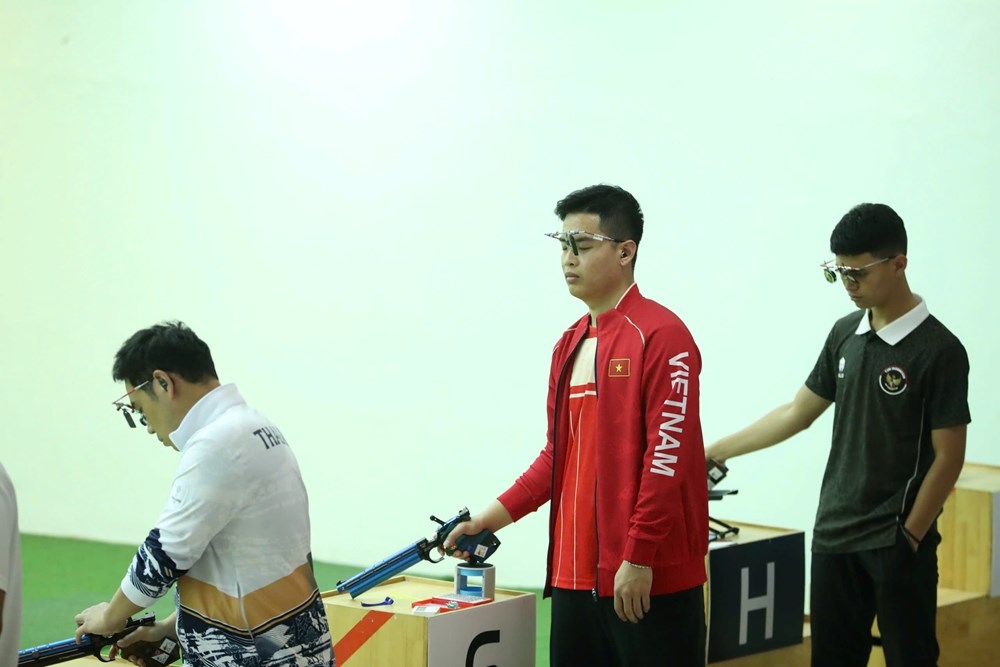 Pham Quang Huy and his teammates bag a bronze medal for Vietnam at the 2026 Asian Rifle/Pistol Championship in India