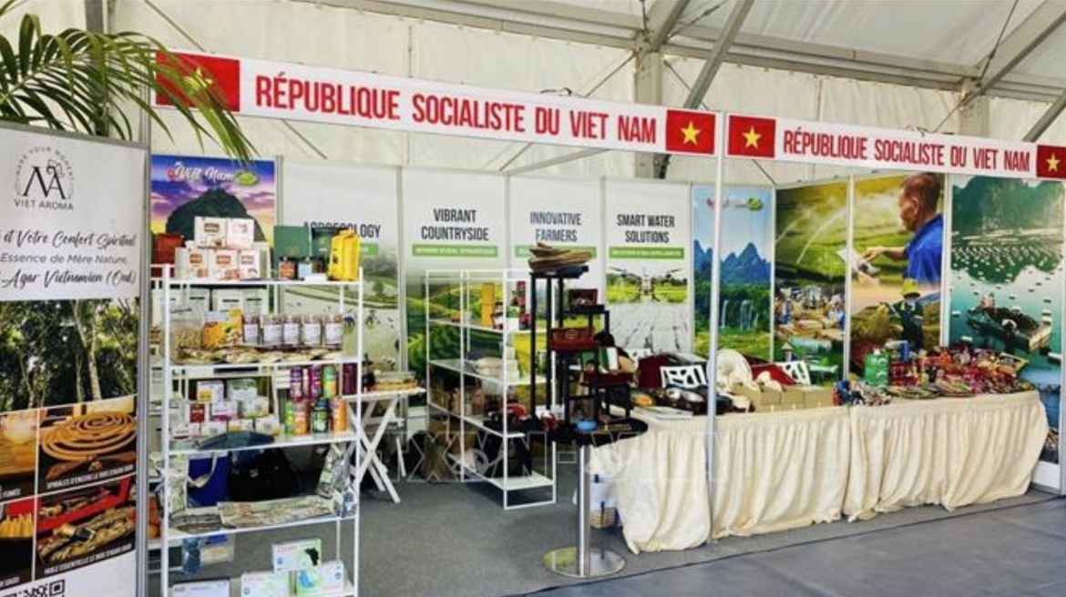The Vietnam Trade Office’s booth at a trade fair in Morocco