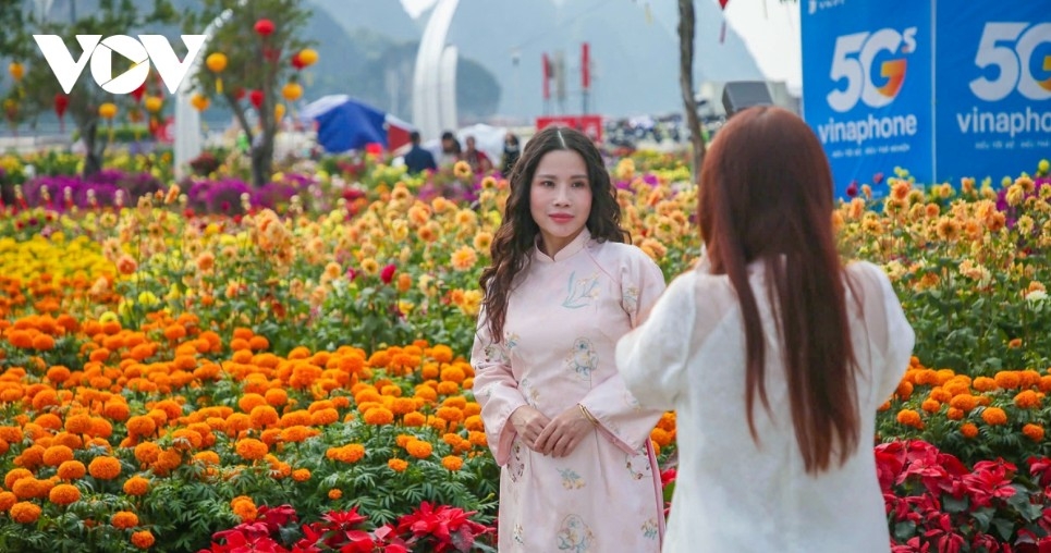 Favorable weather in the final days of the year has made it easier for residents and visitors to enjoy spring outings and take in the flower boulevard.