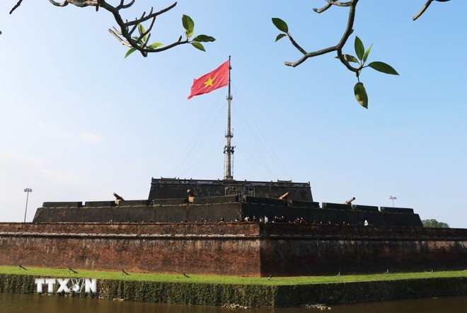 The Flag Tower of Hue Ancient Citadel is part of the Hue Imperial Citadel Complex - a World Cultural Heritage site. (Photo: VNA)